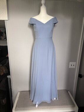 Bella Bridesmaids Dress Women’s Size 3-5 BB123 A2 Baby Blue